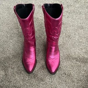 Neon Pink Cowboy boots